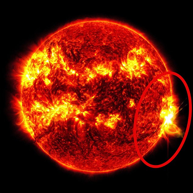 The solar flare, classified as X8.8, was the strongest of this cycle, which began in 2017, at a high Level 3 (R3) on a scale of one to five.